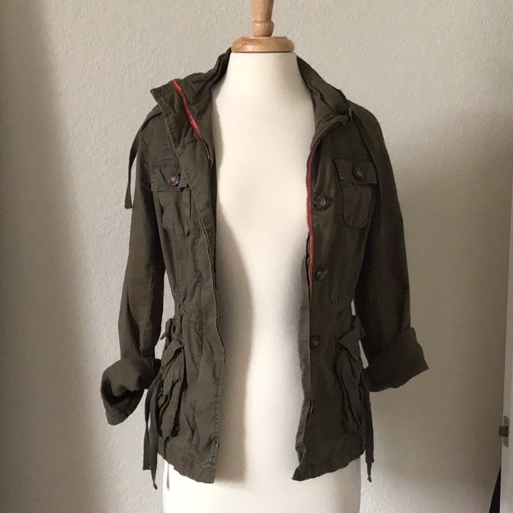 Hooded Cotton Utility Jacket